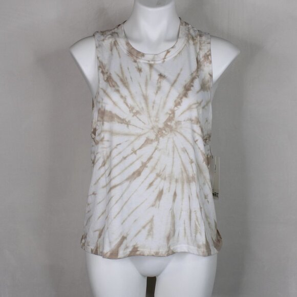Sage Collective Tan and White (Dune) Tie-Dye Tank - Picture 3 of 9